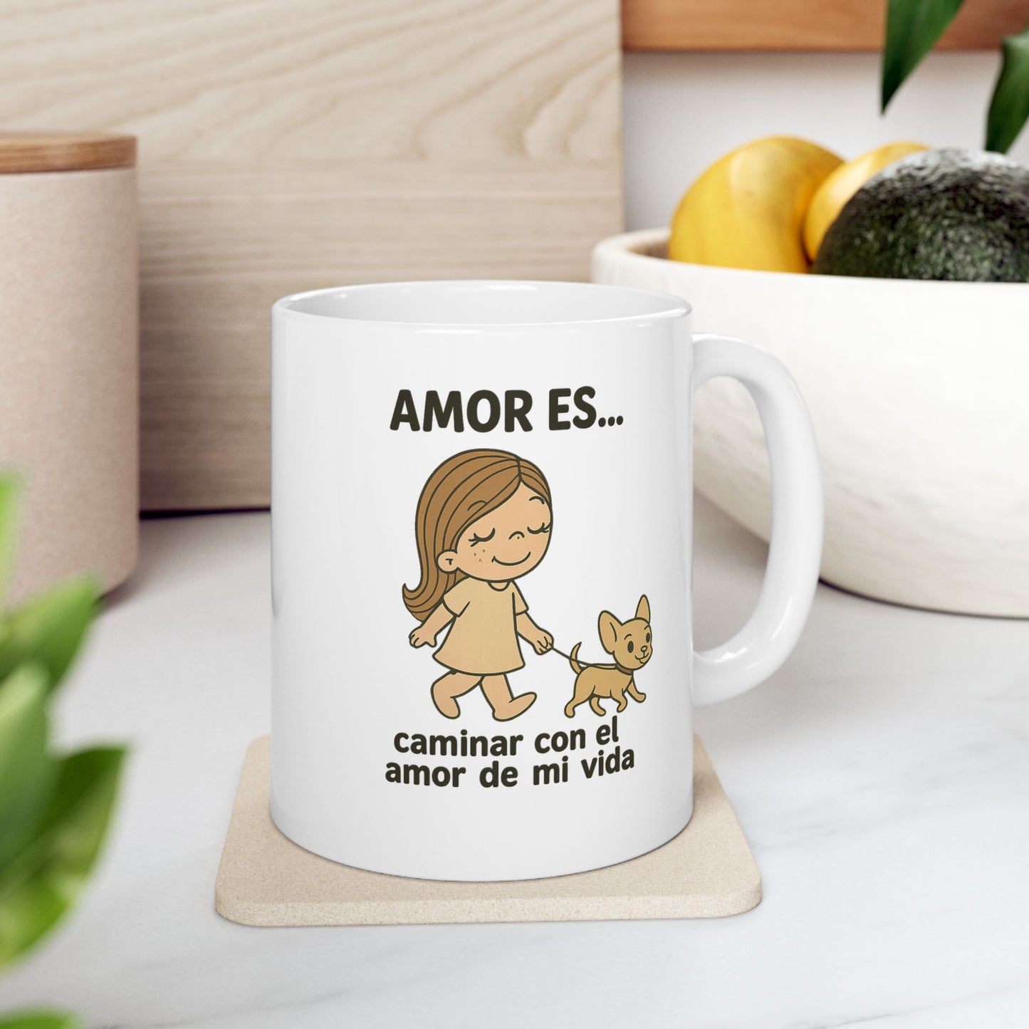 Amor es caminar con el amor de mi vida Ceramic Mug