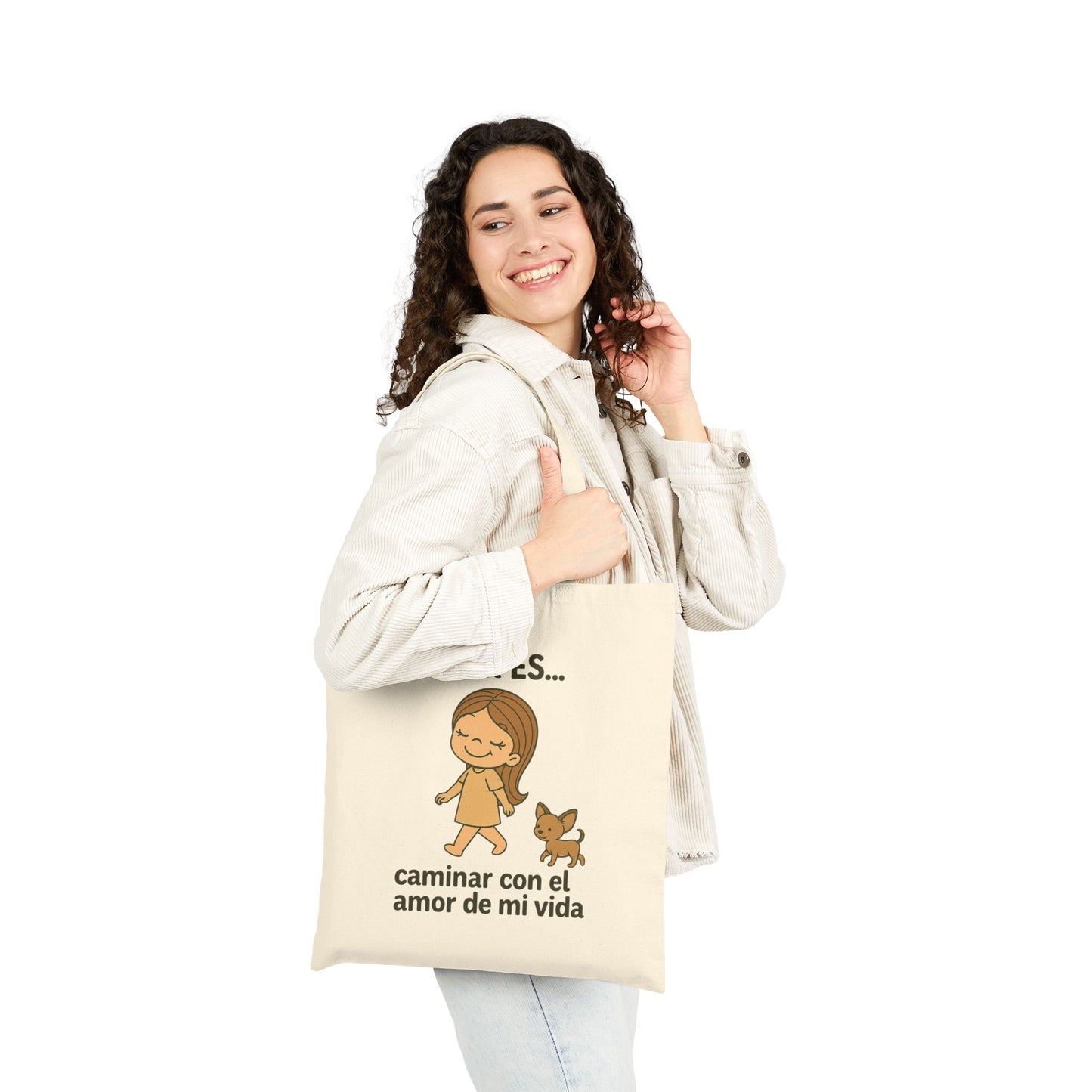 Amor es caminar con el amor de mi vida Canvas Tote Bag