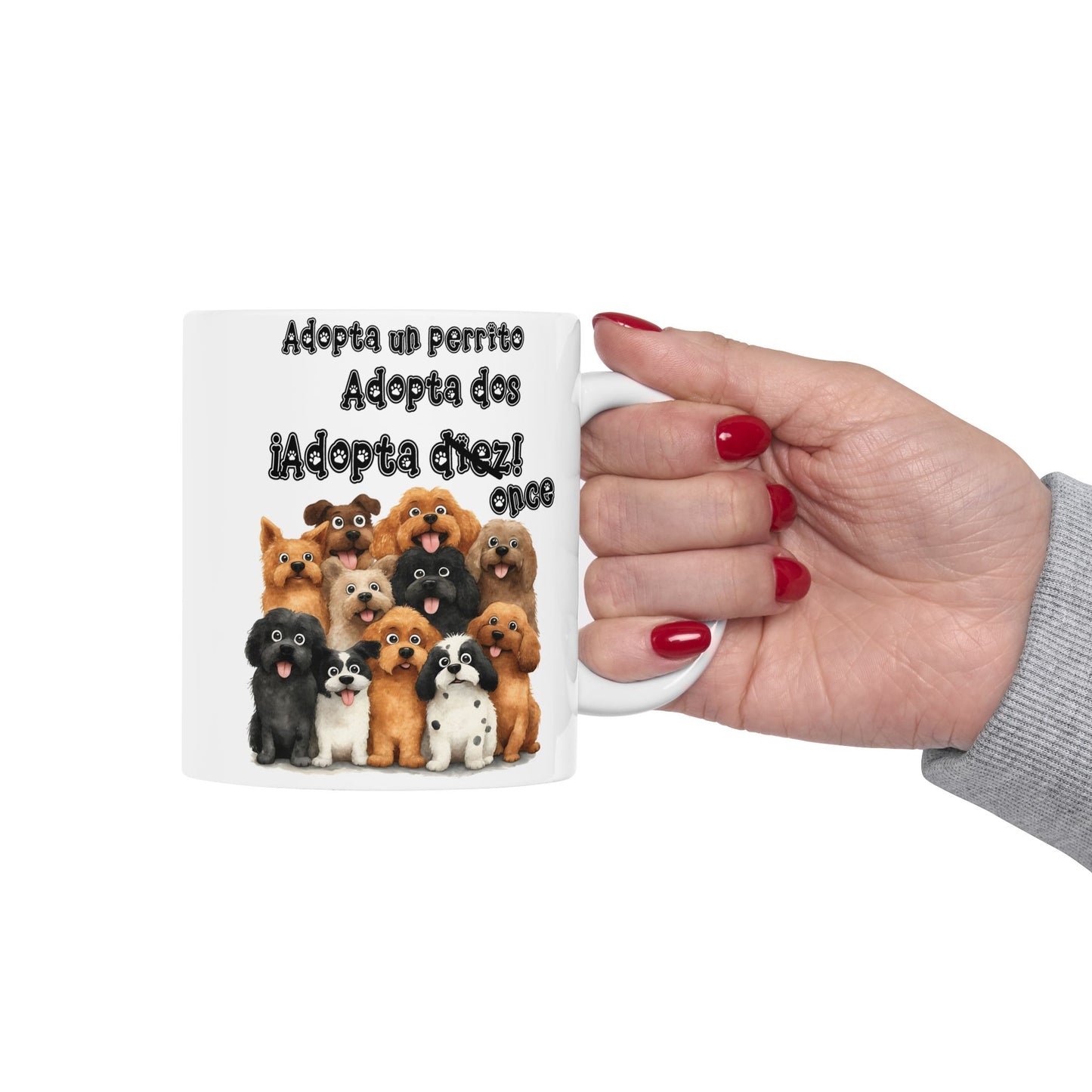 Adopta un perrito Ceramic Mug