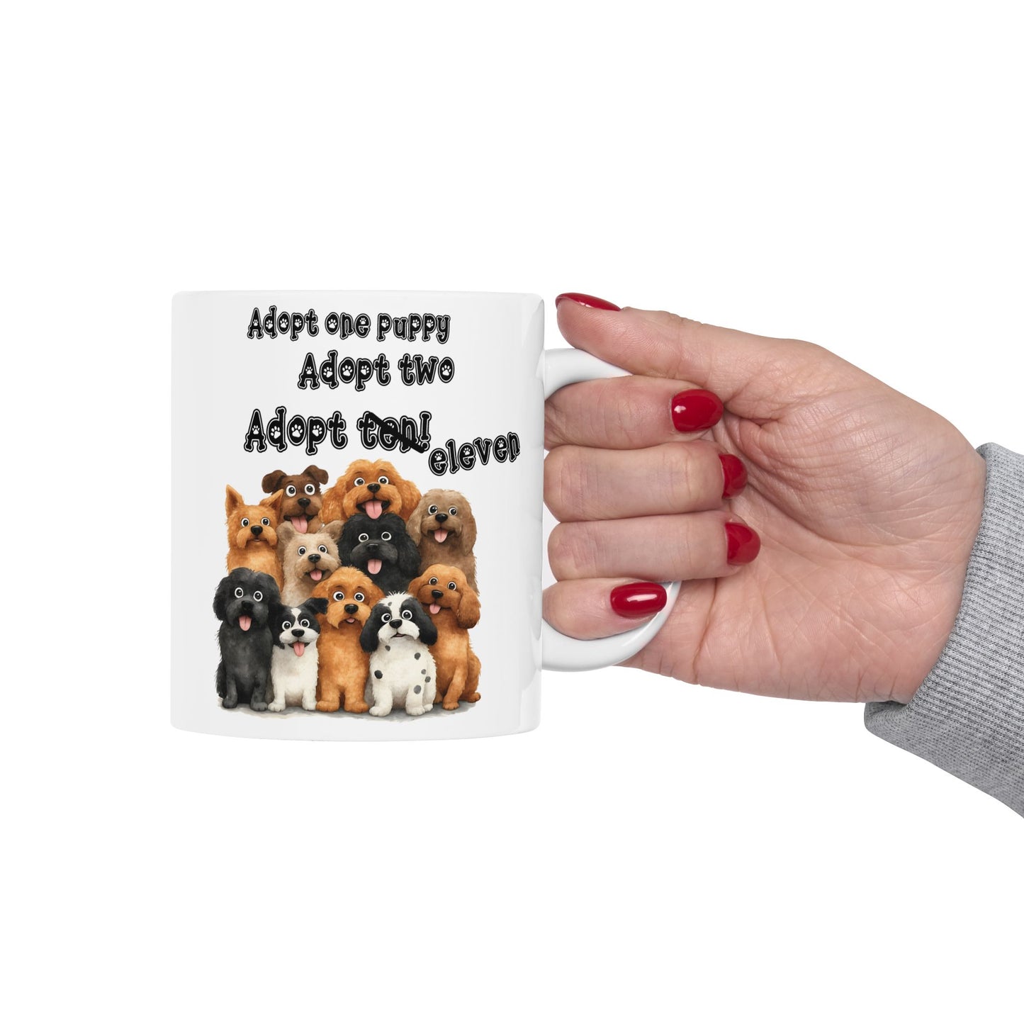 Adopt a Pet Love Ceramic Mug