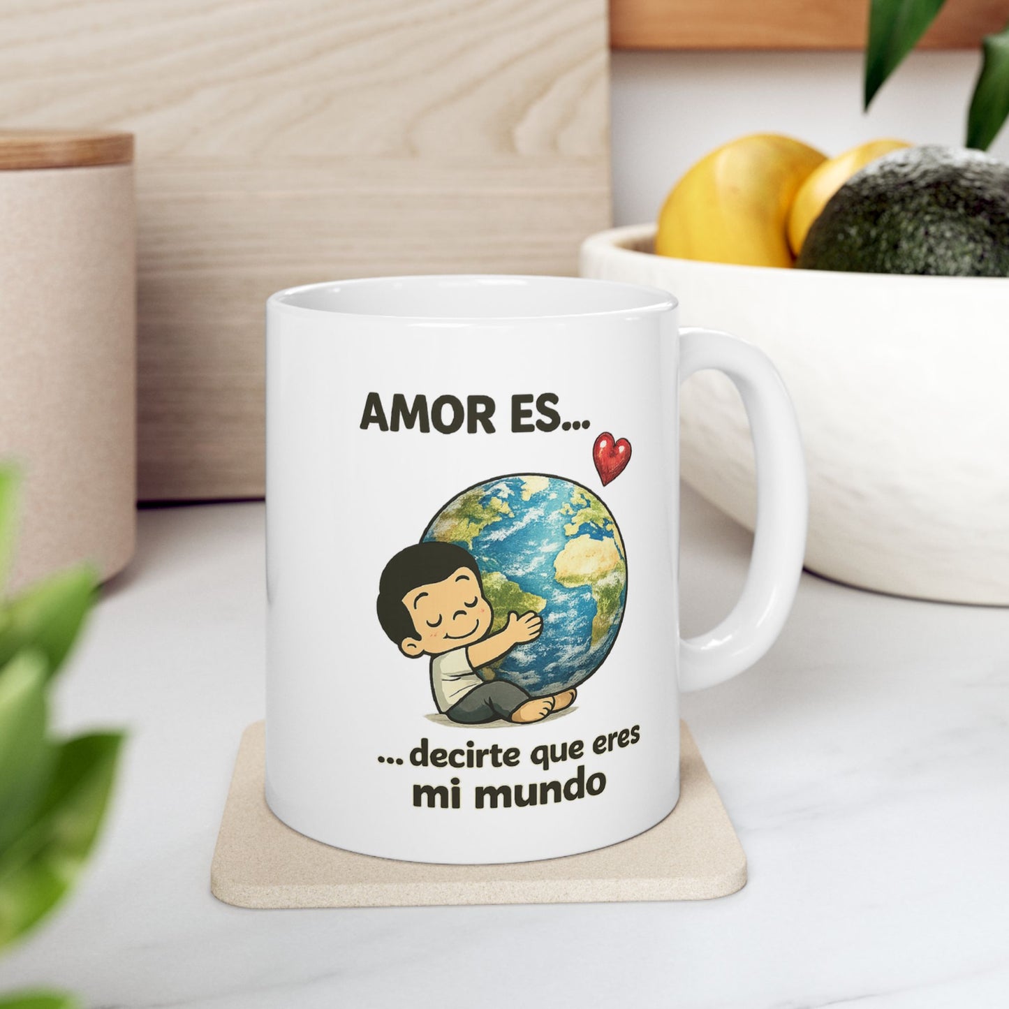 Amor es mi mundo Ceramic Mug