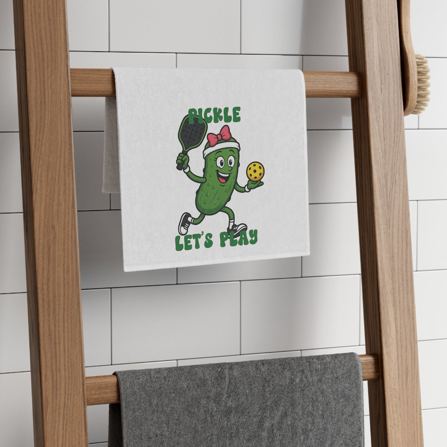 "Pickle Let's Play Ladies" Cotton Sports Towel