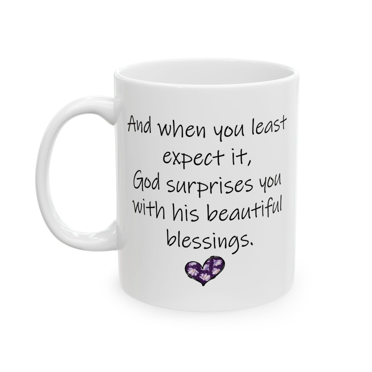 Faith Ceramic Mug Left Handers