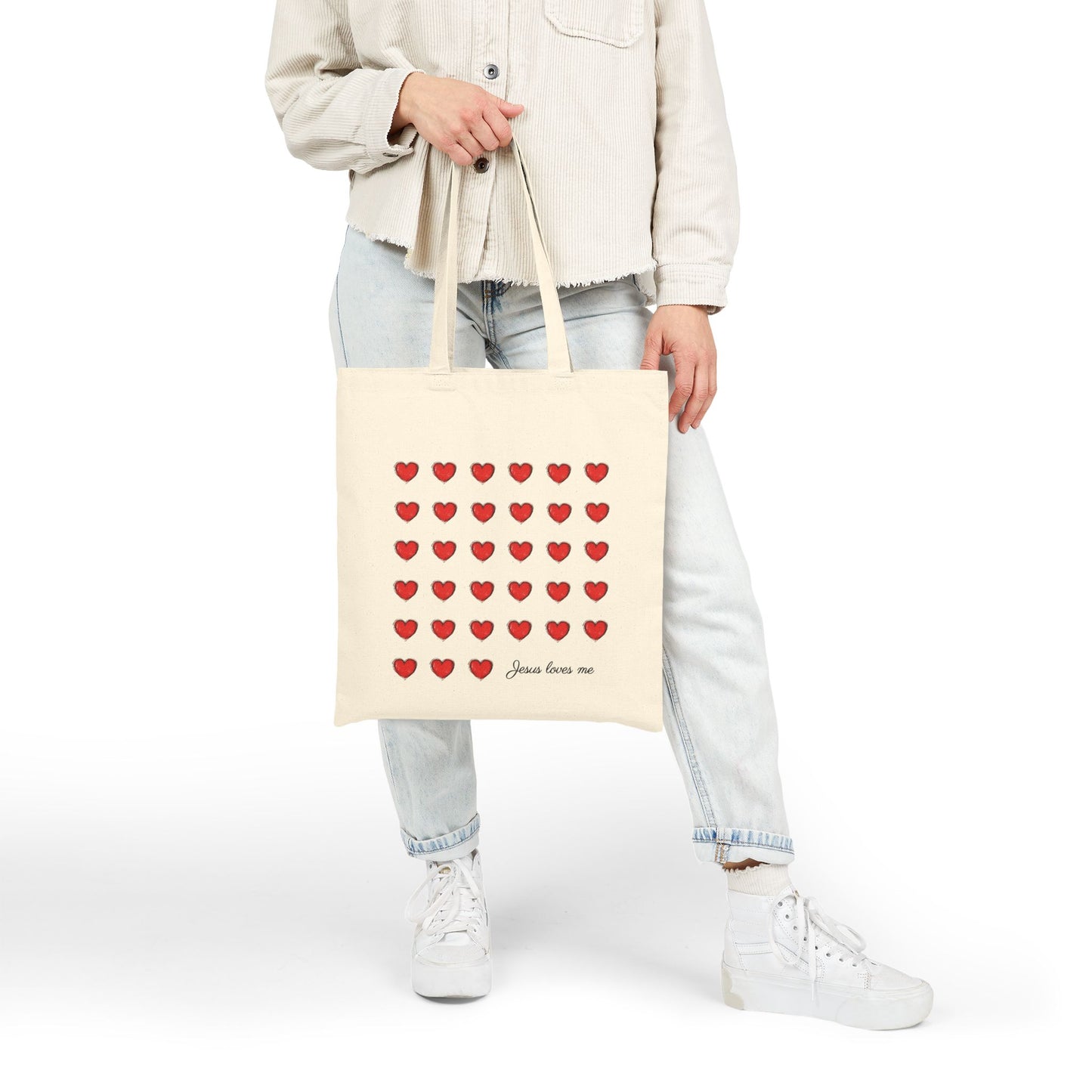 I Love Jesus Canvas Tote Bag