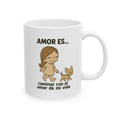 Amor es con el amor de mi vida Ceramic Mug