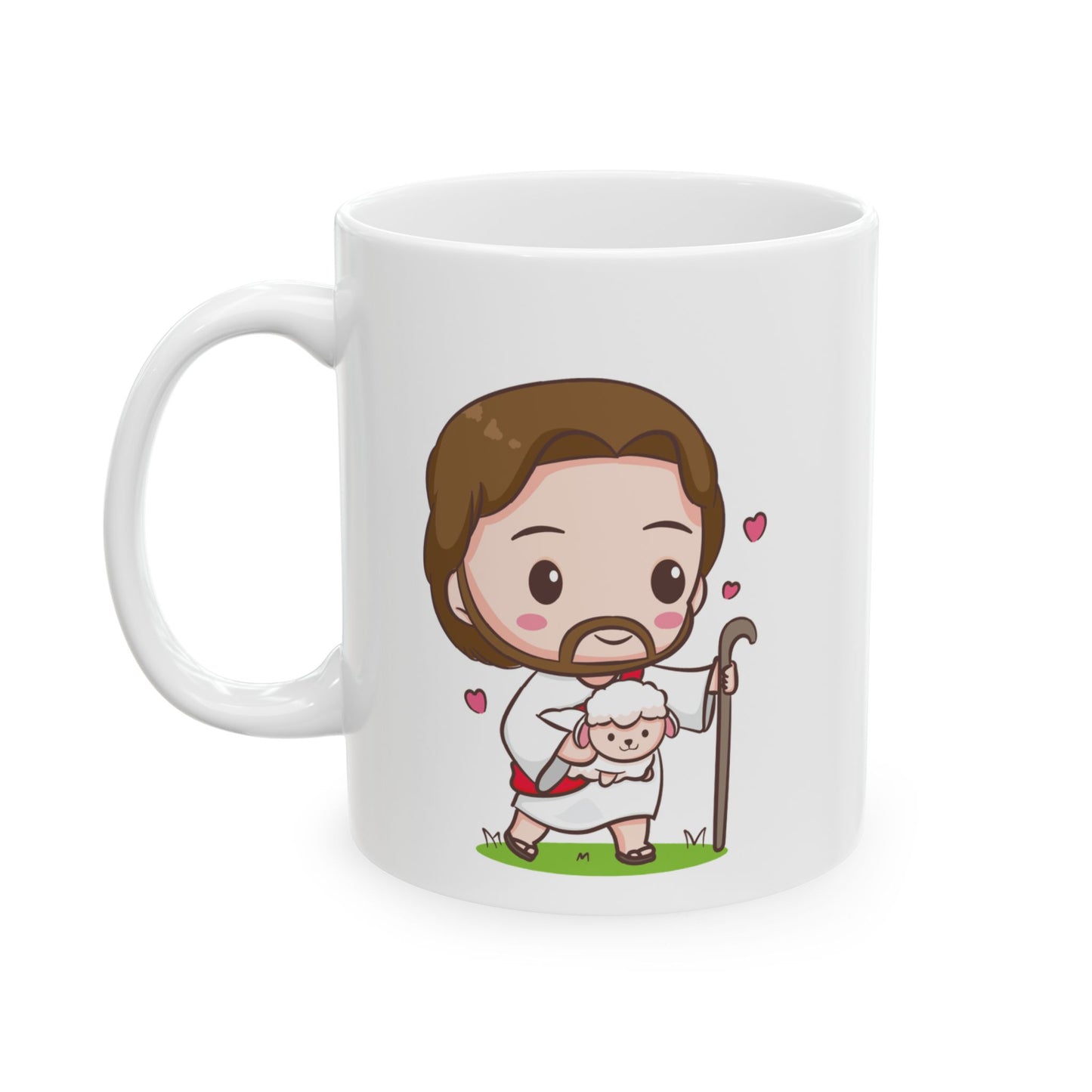 He Left the 99 Ceramic Mug Right Handers