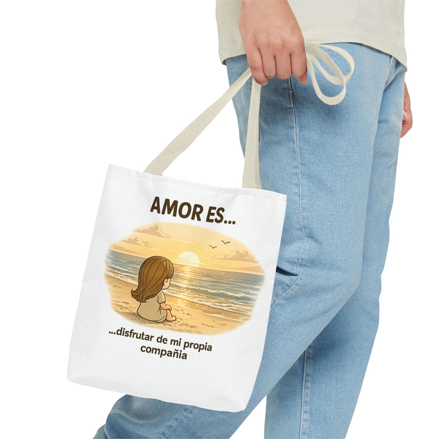 "Amor Es disfrutar de mi propia compañía Tote Bag