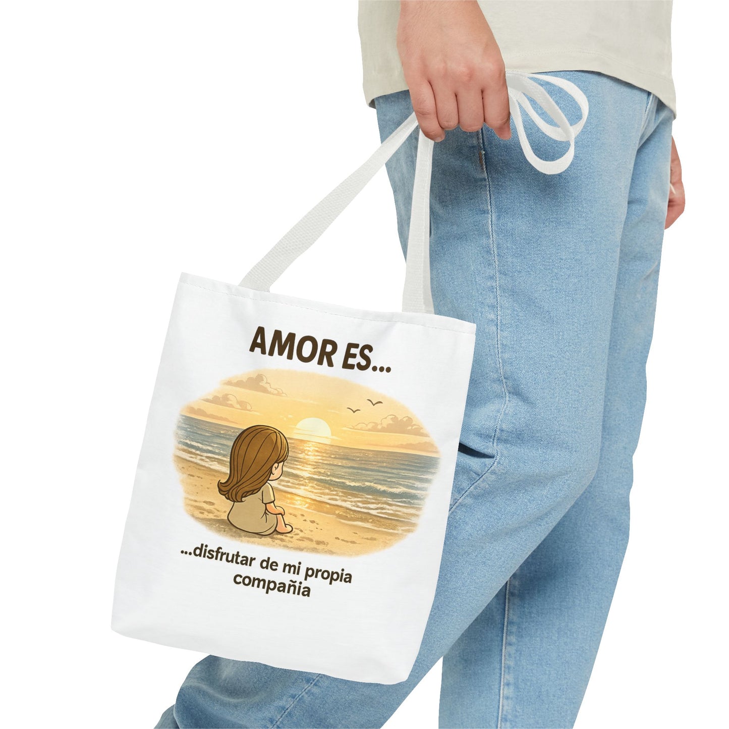 "Amor Es disfrutar de mi propia compañía Tote Bag