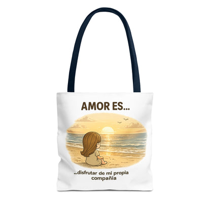 "Amor Es disfrutar de mi propia compañía Tote Bag