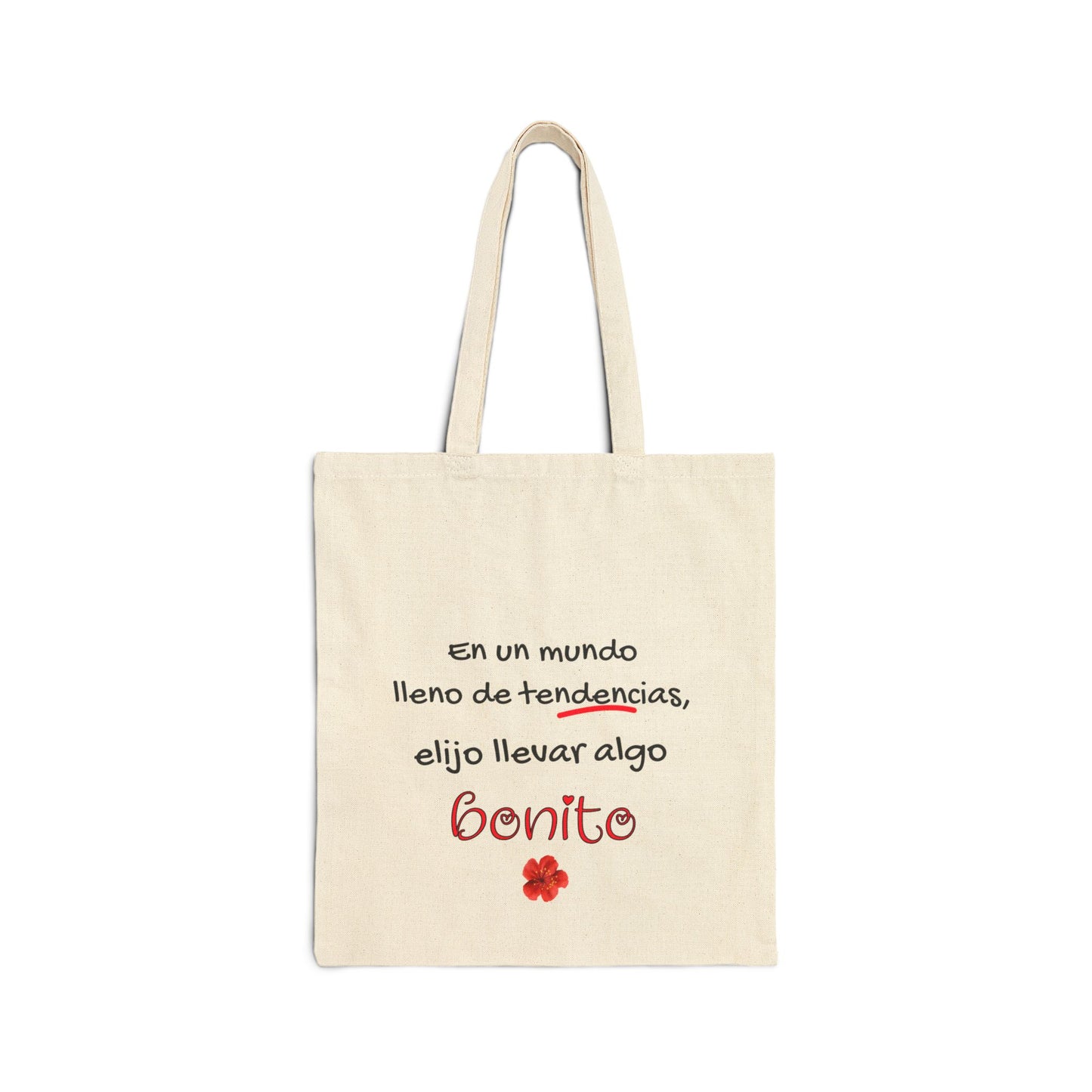 Floral Canvas Tote Bag