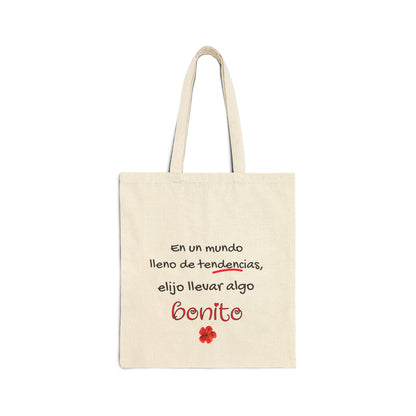 Floral Canvas Tote Bag