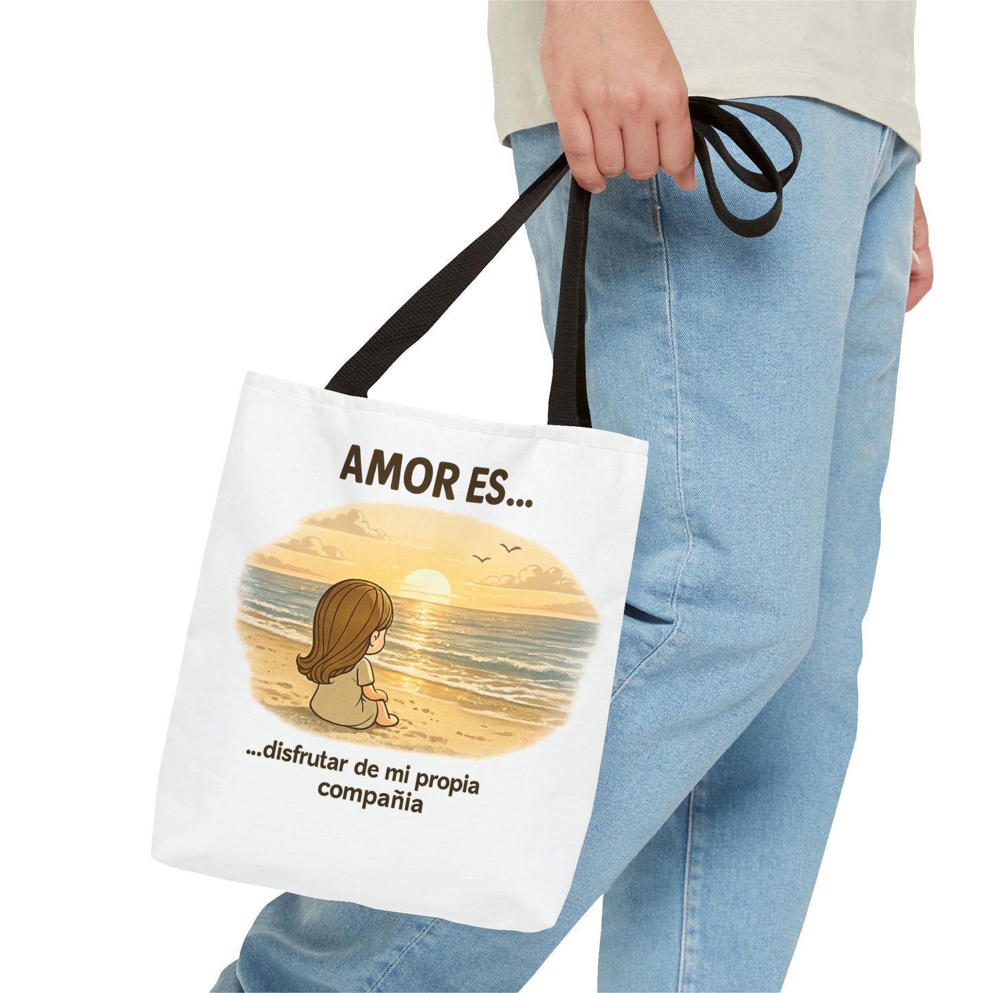 "Amor Es disfrutar de mi propia compañía Tote Bag