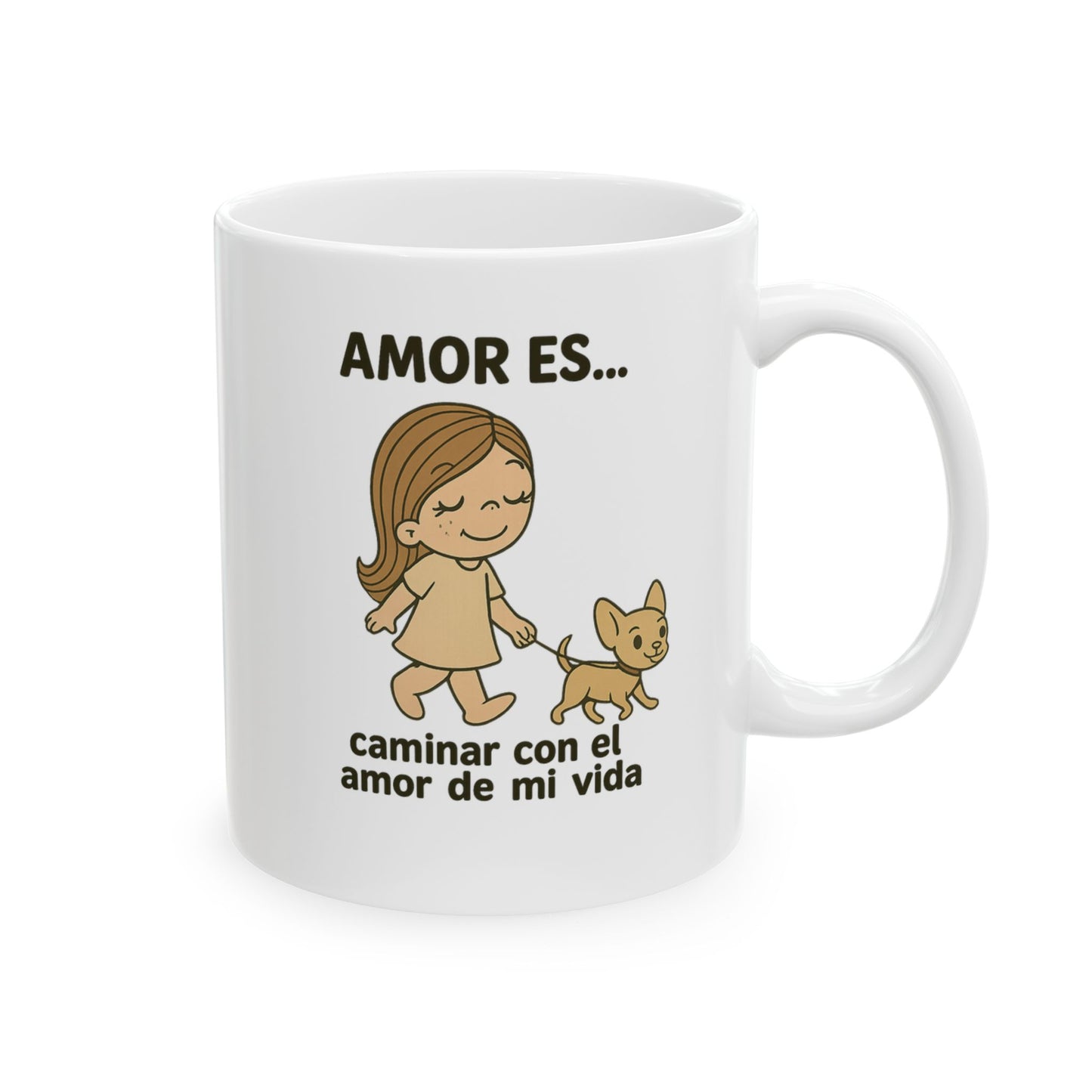 Amor es caminar con el amor de mi vida Ceramic Mug