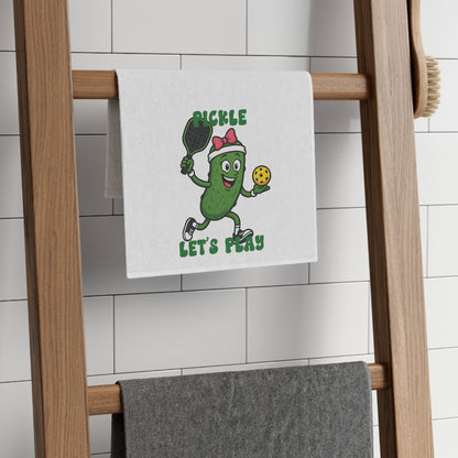 "Pickle Let's Play Ladies" Cotton Sports Towel