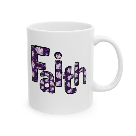 Faith Ceramic Mug Left Handers
