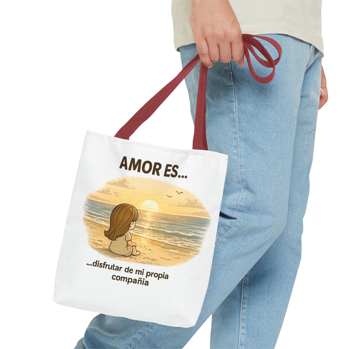 "Amor Es disfrutar de mi propia compañía Tote Bag